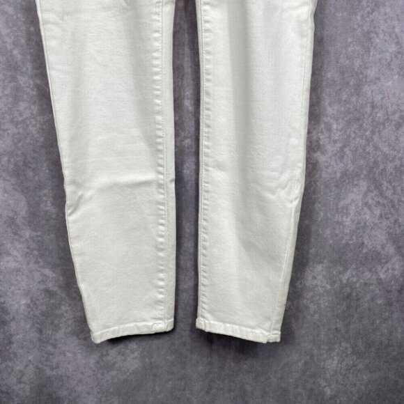 Buffalo David Bitton Aubrey Jeans Women's 8/29 White Mid Rise Super Soft Ankle - Picture 4 of 15